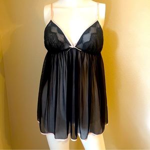 Victoria’s Secret sheer babydoll lingerie slip size Large